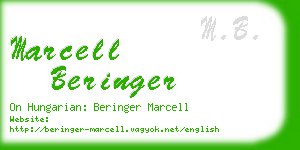 marcell beringer business card